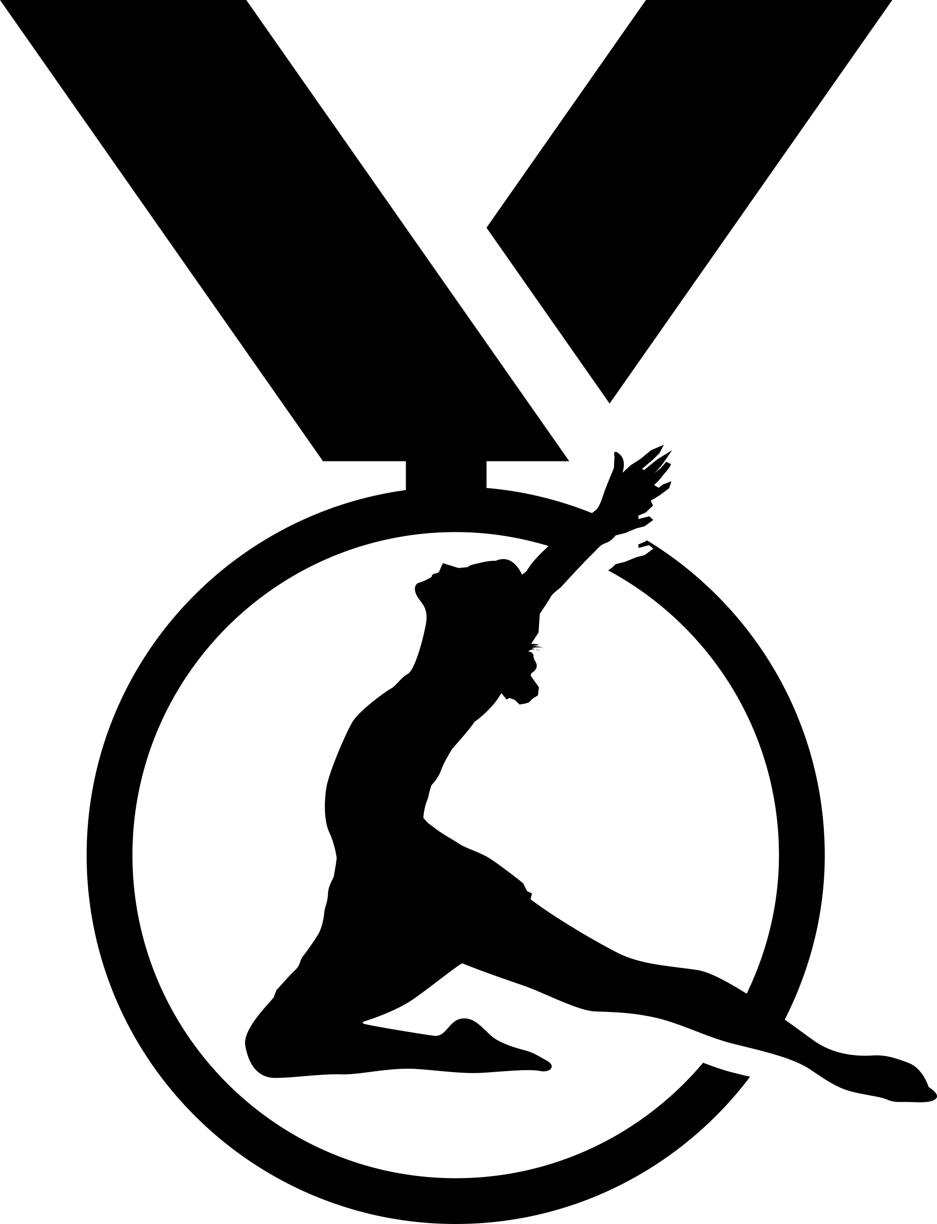 Gymnastics Medal Variant Silhouette Cutting Svg Files Free Vectors